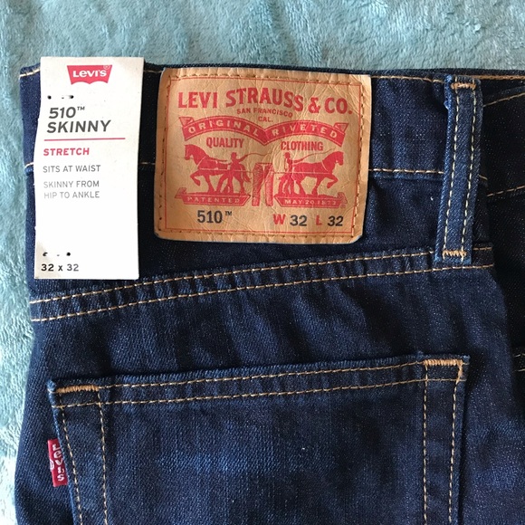 Levi’s 510 skinny stretch blue denim jean - Picture 3 of 6